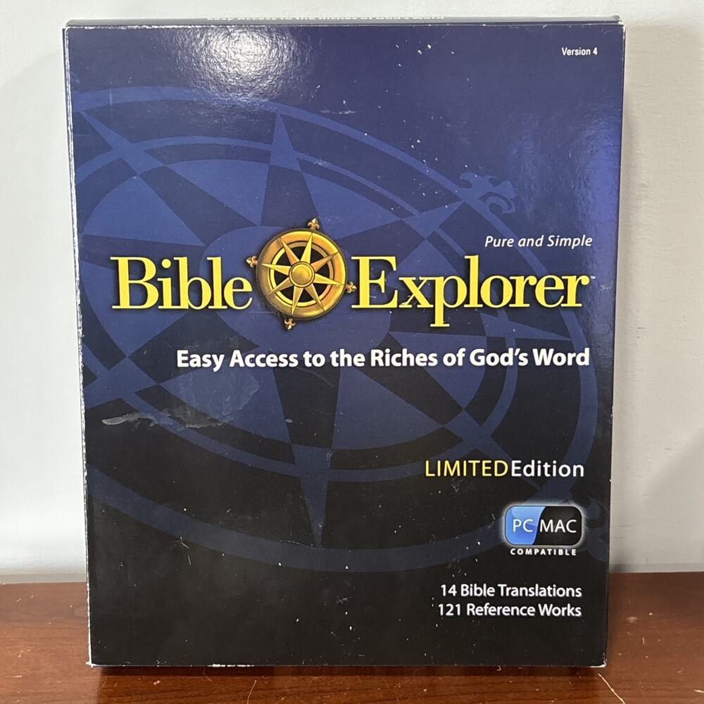 Bible Explorer 4 Limited Edition DVD ROM Religion Religious Translations PC MAC